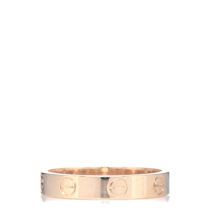 Cartier 18K Yellow Gold 3.5mm LOVE Wedding Band Ring 53 6.25 3 of 5