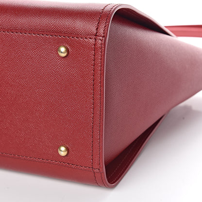 Chanel Caviar Small Studded Deauville Tote Red 9 of 9