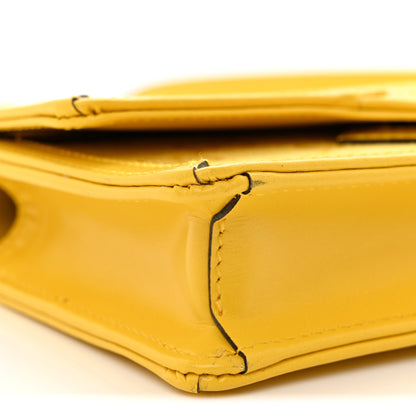 Gucci GG Monogram Textured Dollar Calfskin Small Luce Shoulder Bag Yellow 9 of 11