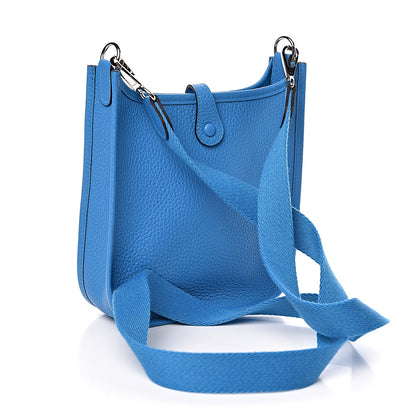 Hermes Taurillon Clemence Evelyne TPM Bleu Zanzibar 3 of 11