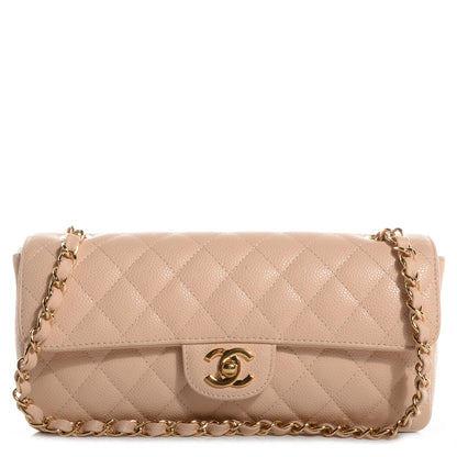 Chanel Caviar East West Flap Beige 1 of 10