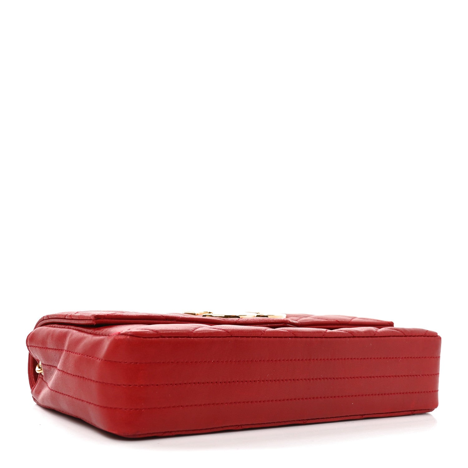 Chanel Lambskin Quilted Small Single Flap Red 3 of 10