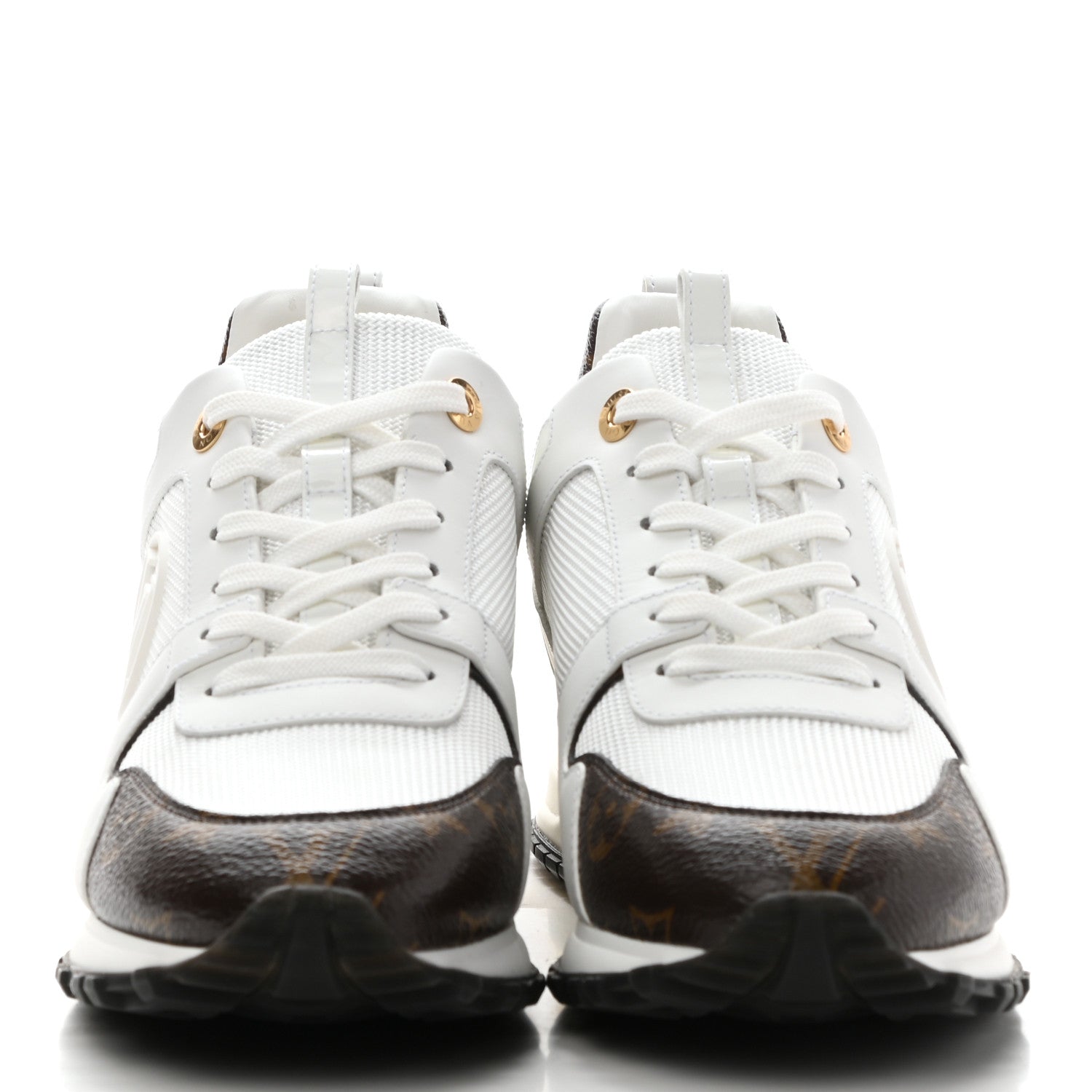 Louis Vuitton Calfskin Monogram Run Away Sneakers 39 White 2 of 9