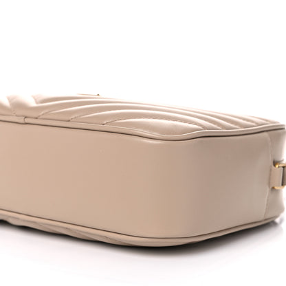 Saint Laurent Calfskin Matelasse Monogram Lou Camera Bag Dark Beige 9 of 9