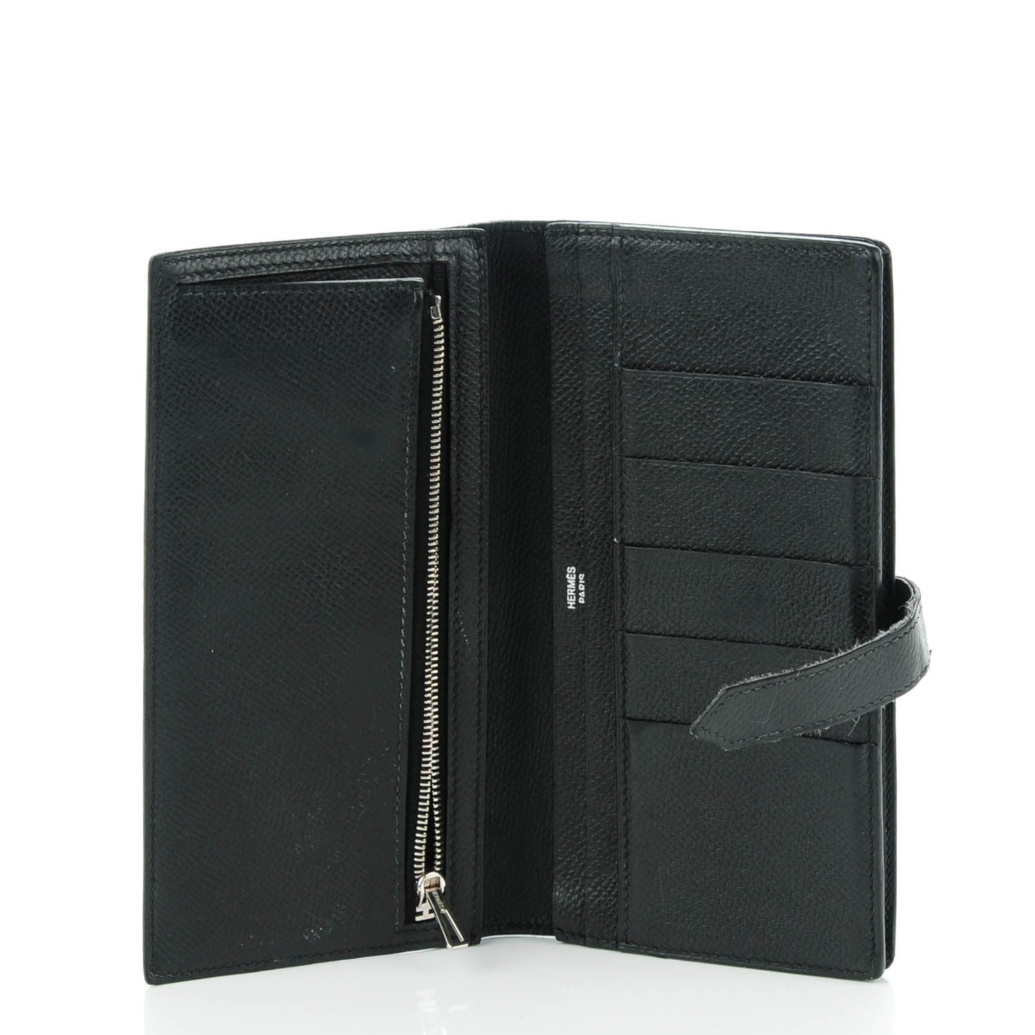 Hermes Epsom Bearn Gusset Wallet Black 5 of 8