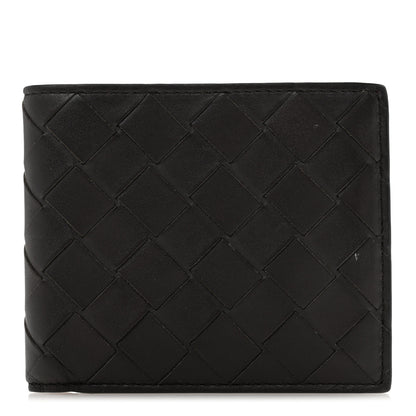 Bottega Veneta Nappa Maxi Intrecciato Bi-Fold Wallet Ebene Red 1 of 10