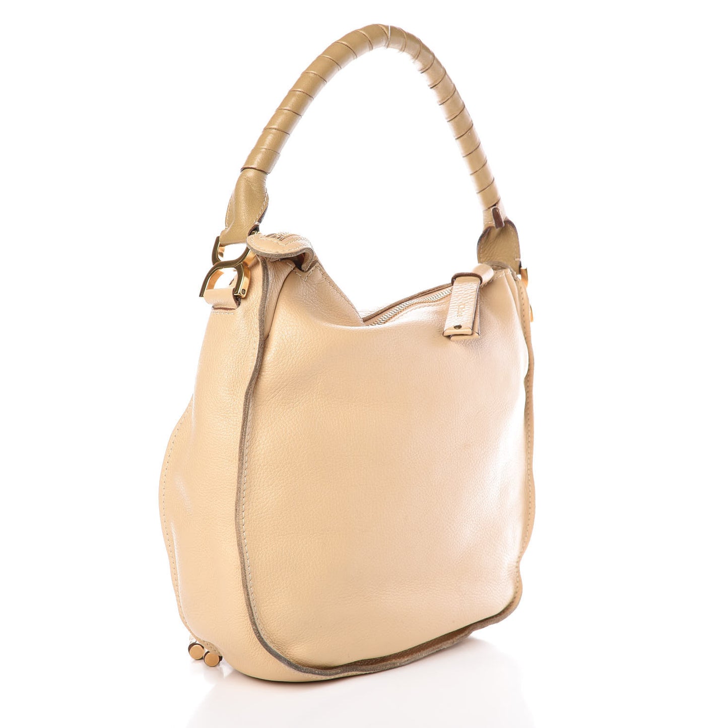 Calfskin Medium Marcie Hobo Beige