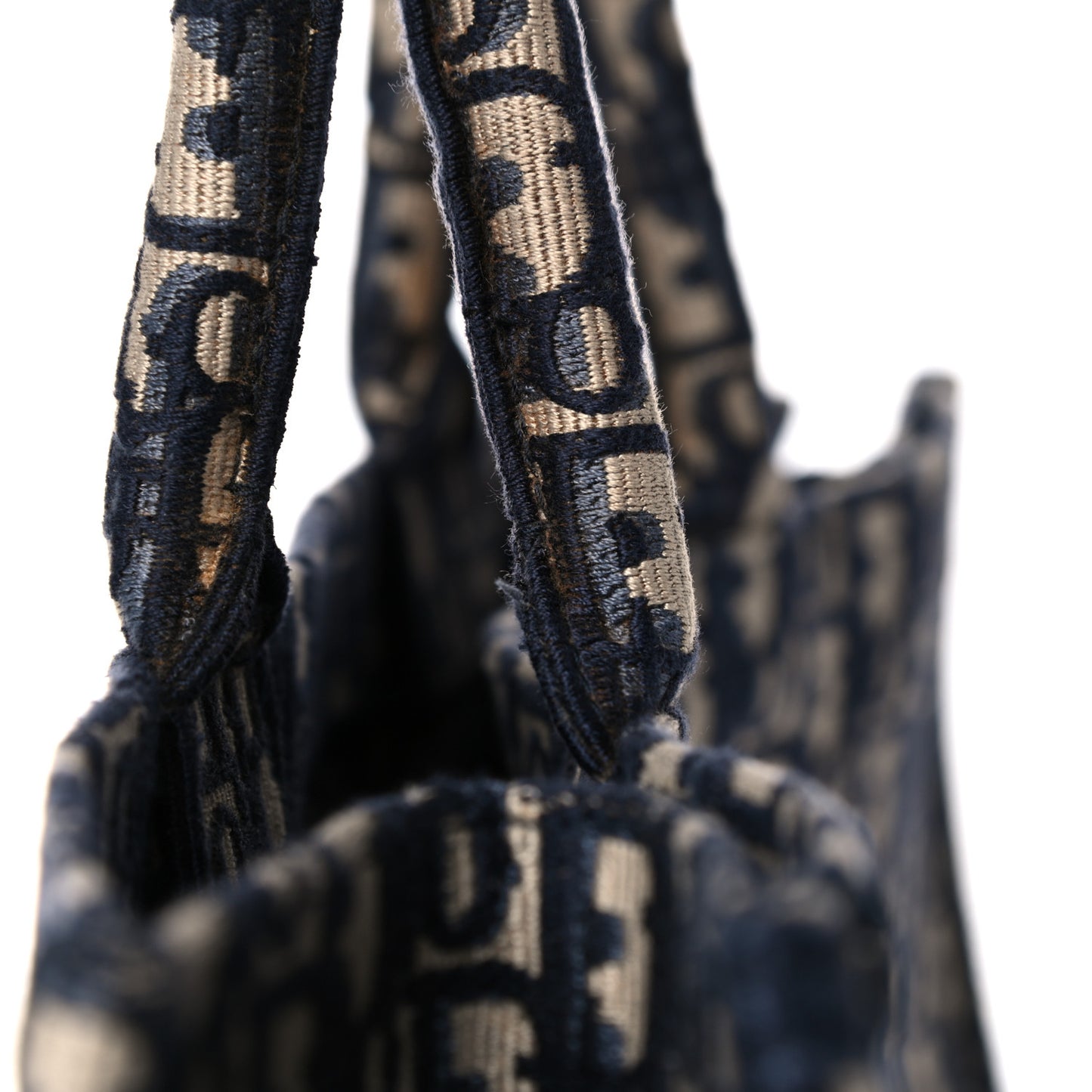 Oblique Book Tote Blue Multicolor