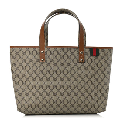 Gucci GG Plus Monogram Medium Signature Web Loop Tote Brown 1 of 10