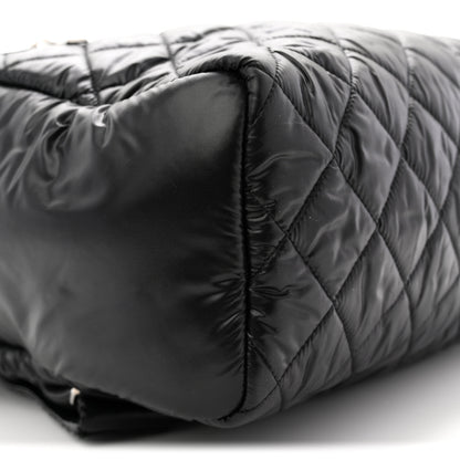 Chanel Nylon Quilted Coco Cocoon Backpack Black 9 of 10