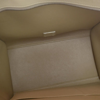 Celine Calfskin Suede Small Trapeze Dune 7 of 8