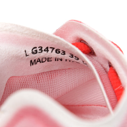 Chanel Mesh Lycra Womens CC Sneakers 39.5 White Red 7 of 9