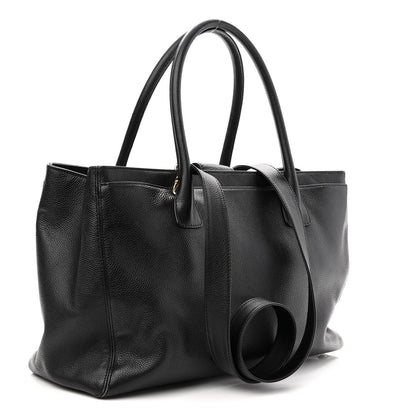Chanel Calfskin Cerf Executive Shopper Tote Black 2 of 9