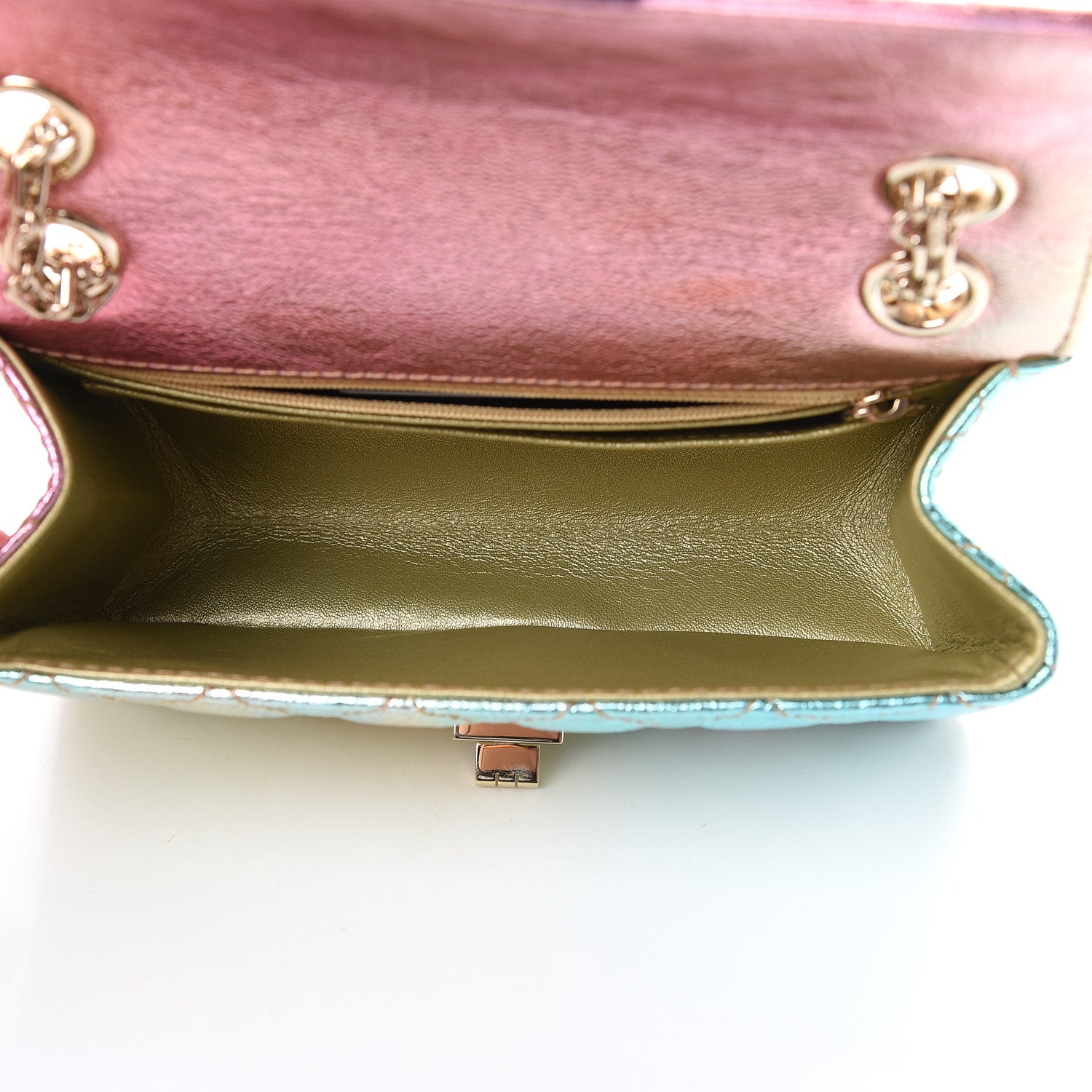 Chanel Metallic Goatskin Quilted Mini 2.55 Reissue Flap Multicolor 4 of 10