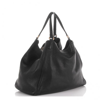 Gucci Pebbled Calfskin Large Soho Shoulder Bag Black 3 of 10