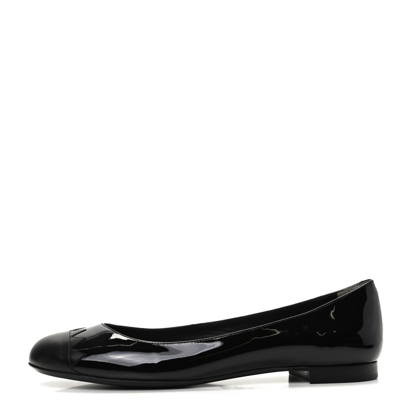 Patent Ballerina Flats 41.5 Black