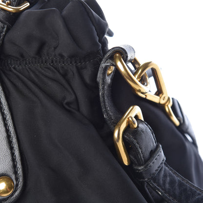 Prada Tessuto Nylon Jacquard Logo Tote Black 13 of 20