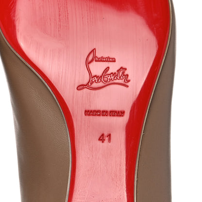 Christian Louboutin Nappa Spiked Hall Flats 41 Nude 6 of 7