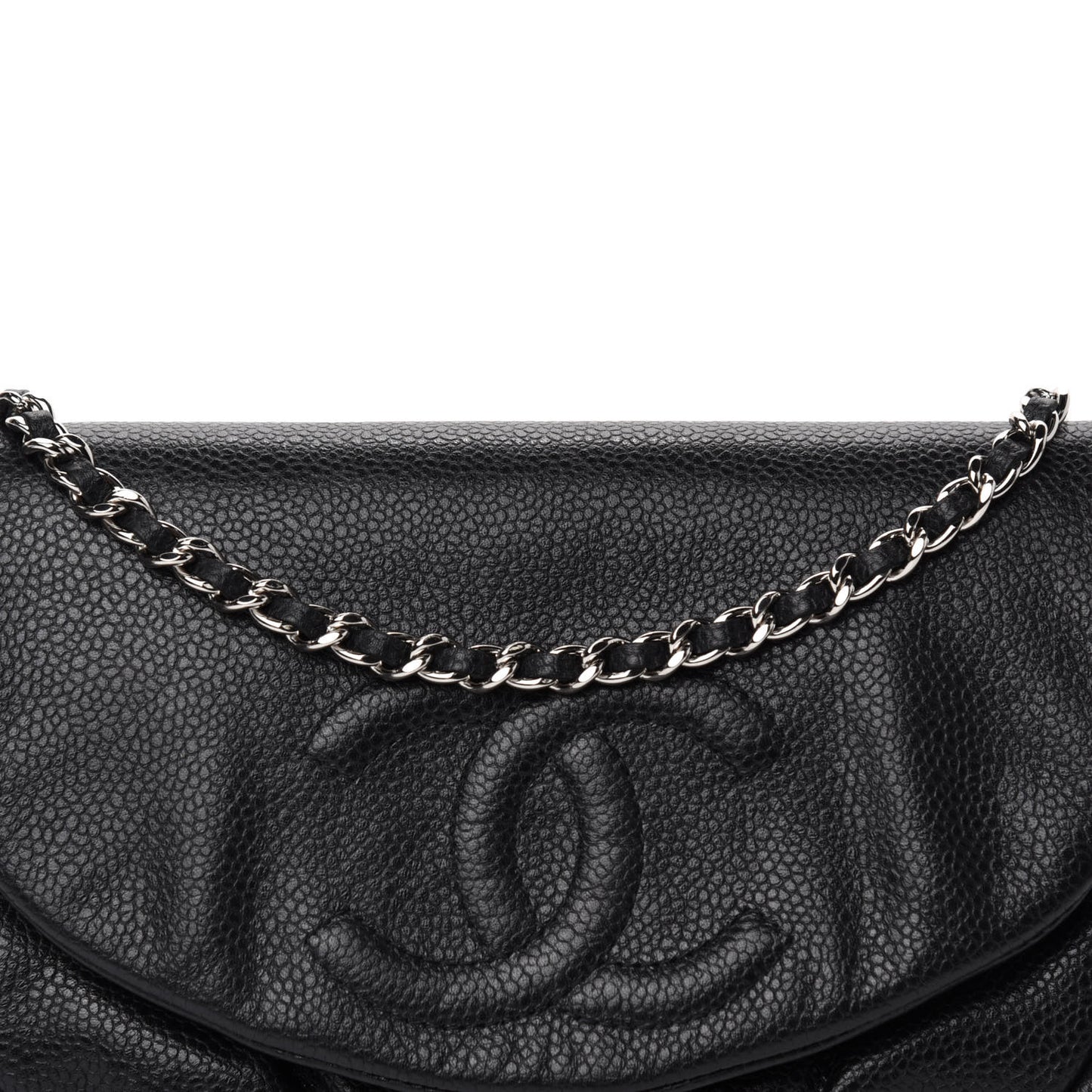 Caviar Half Moon Wallet On Chain WOC Black