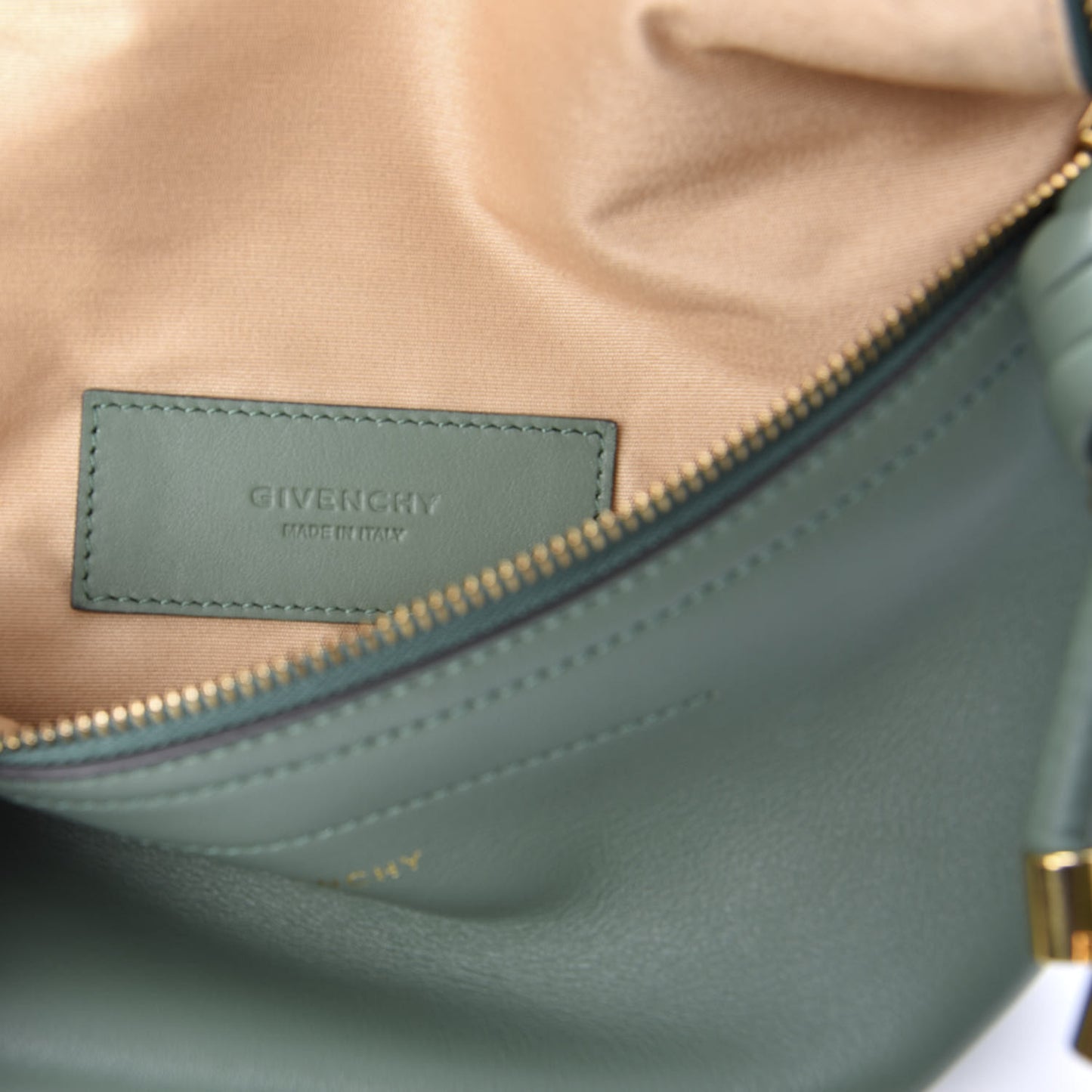 Calfskin Mini Whip Belt Bag Pistachio