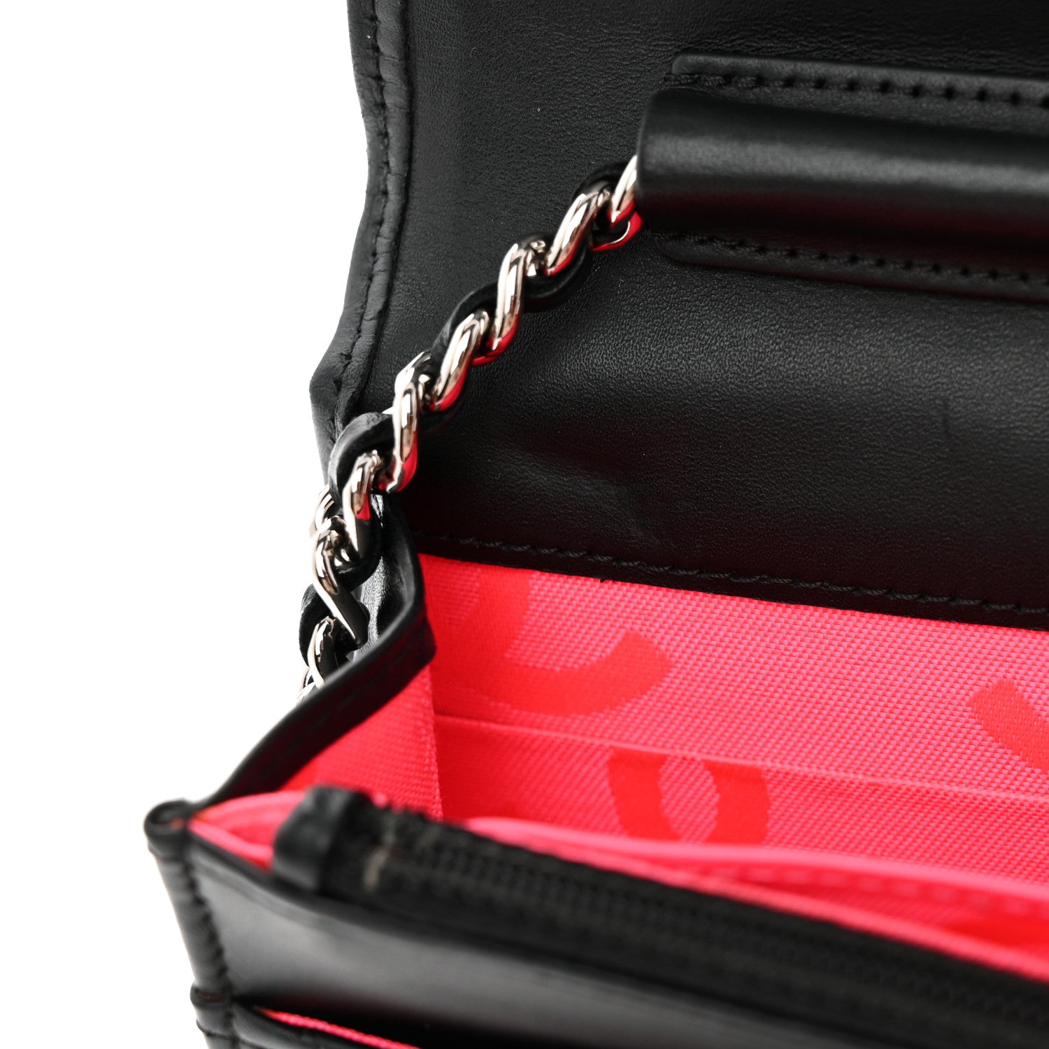 Chanel Calfskin Quilted Cambon Wallet on Chain WOC Black 13 of 15