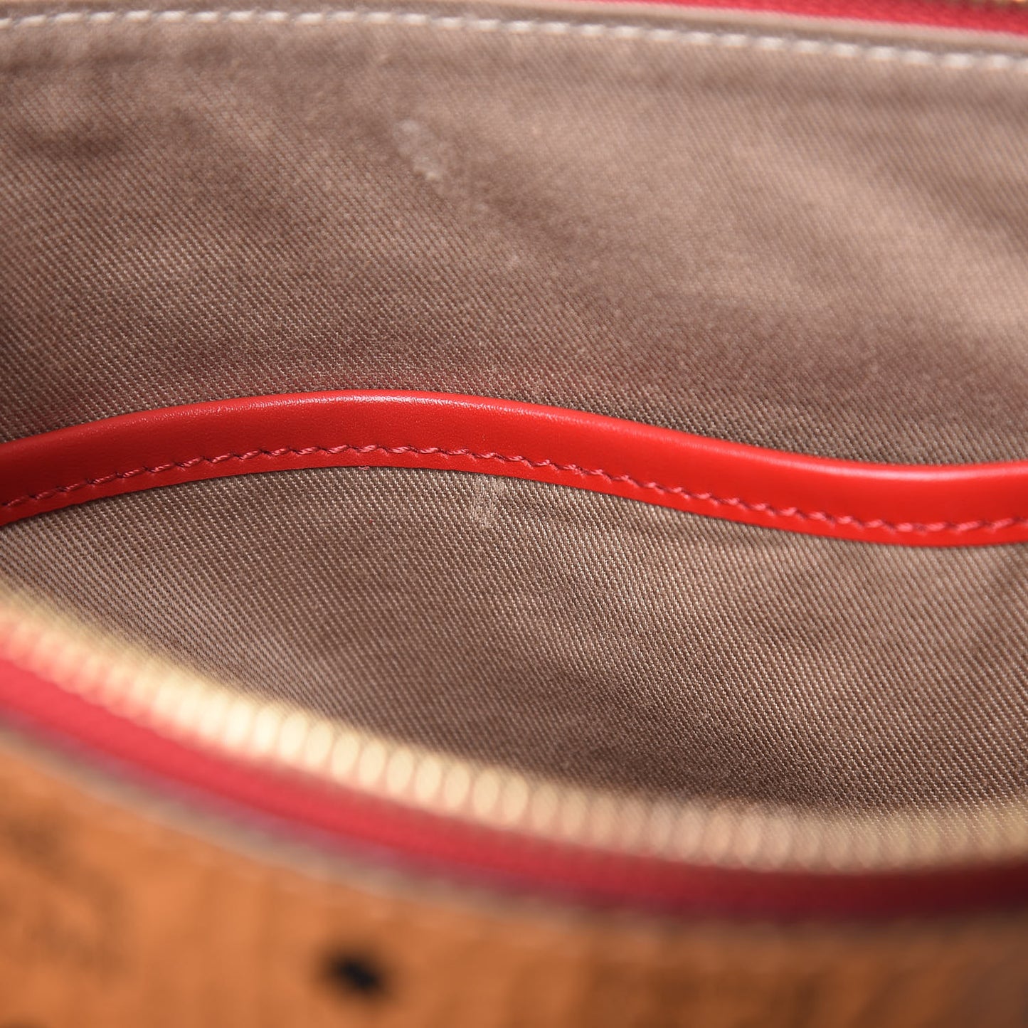 Visetos Medium Crossbody Pouch Cognac
