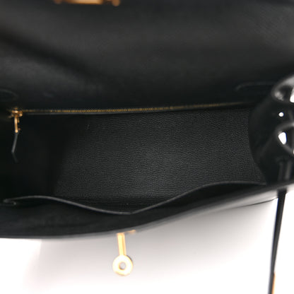 Hermes Epsom Kelly Sellier 28 Black 5 of 14