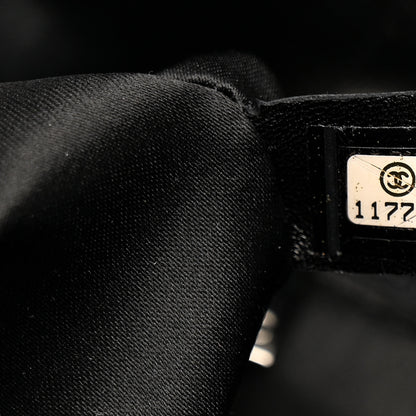 Chanel Satin Quilted Medium Kaleidoscope Flap Black White 7 of 14