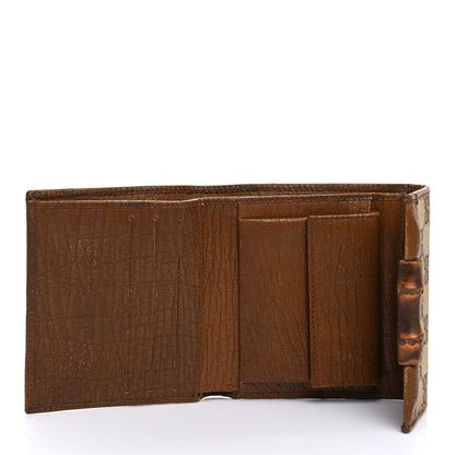 Gucci Monogram Bamboo Bar Compact Wallet Brown 5 of 10