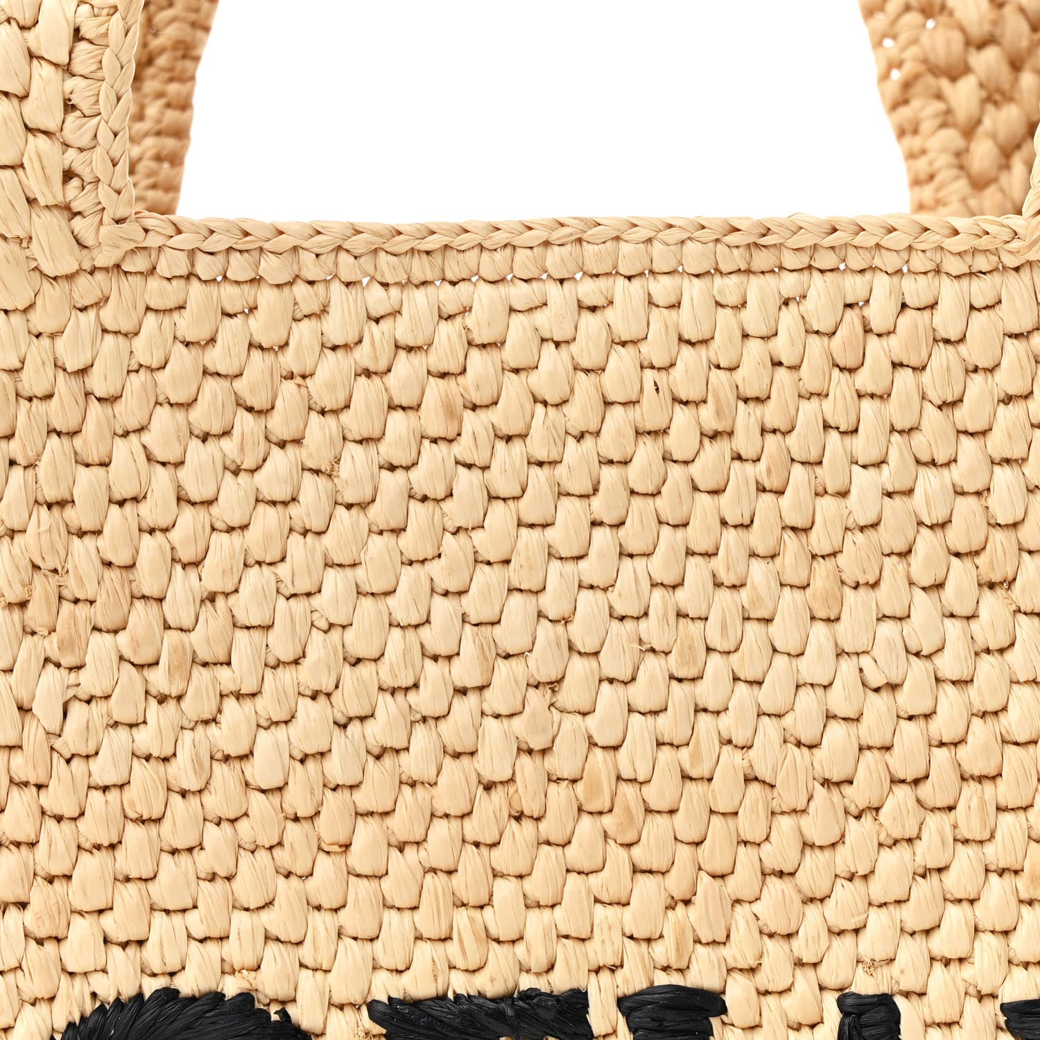 Loewe X PAULA'S IBIZA Raffia Font Tote Natural Tan 7 of 9