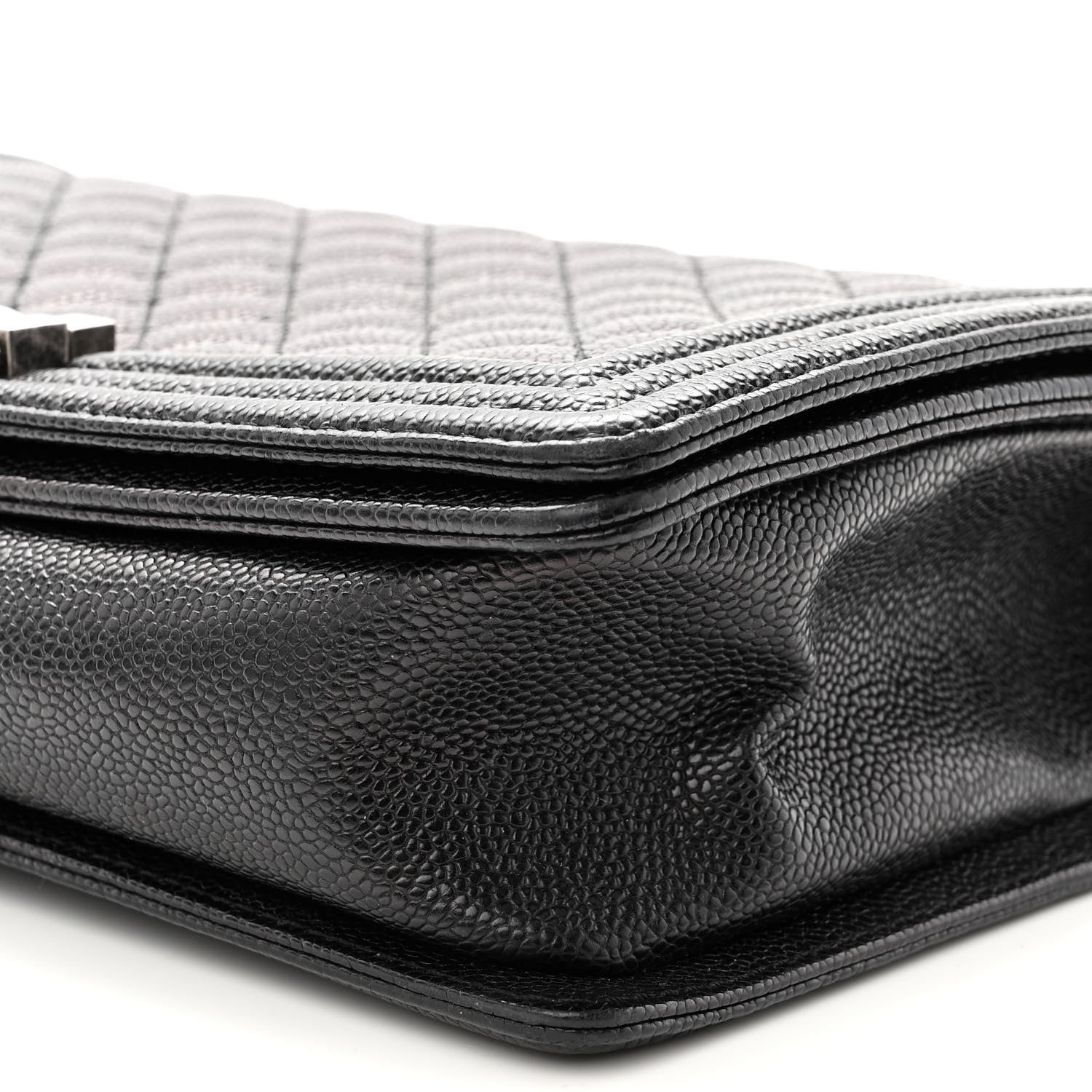 Chanel Caviar Quilted New Medium Boy Flap Black 10 of 12