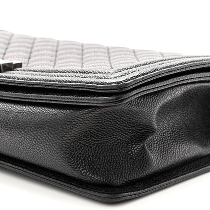 Chanel Caviar Quilted New Medium Boy Flap Black 10 of 12