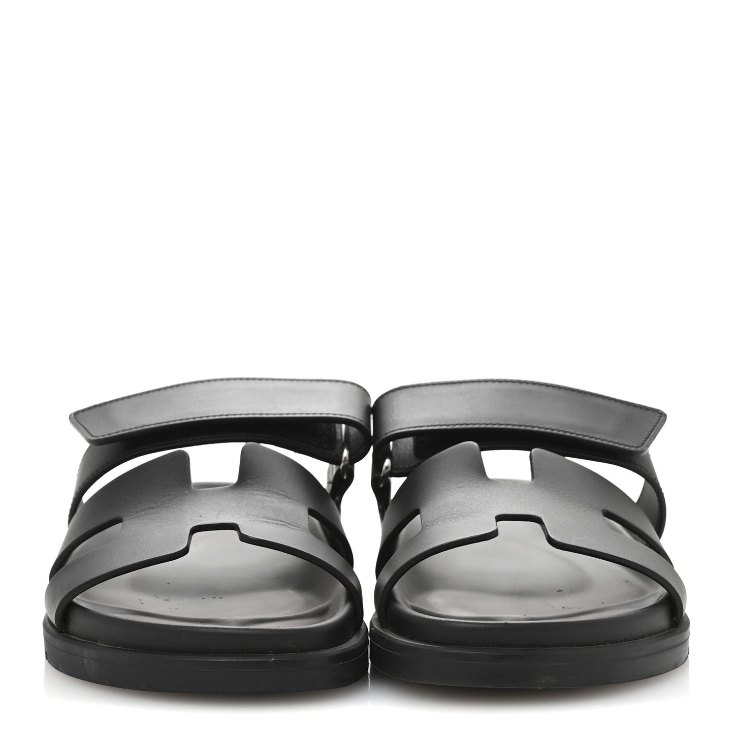 Calfskin Womens Chypre Sandals 36.5 Black