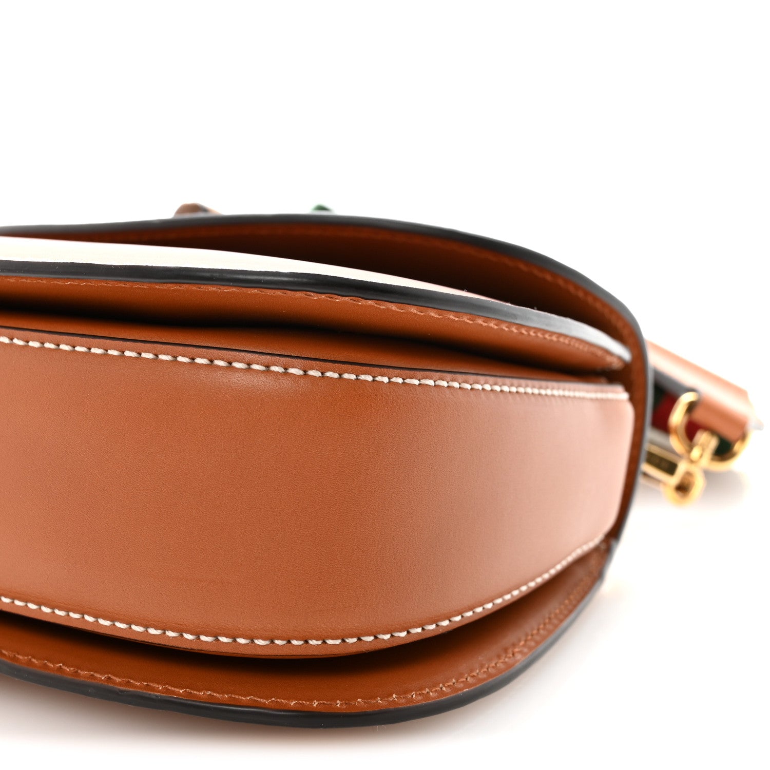 Gucci Boarded Dyana Lux Calfskin Web Small Bamboo 1947 Top Handle Bag Brown 9 of 9