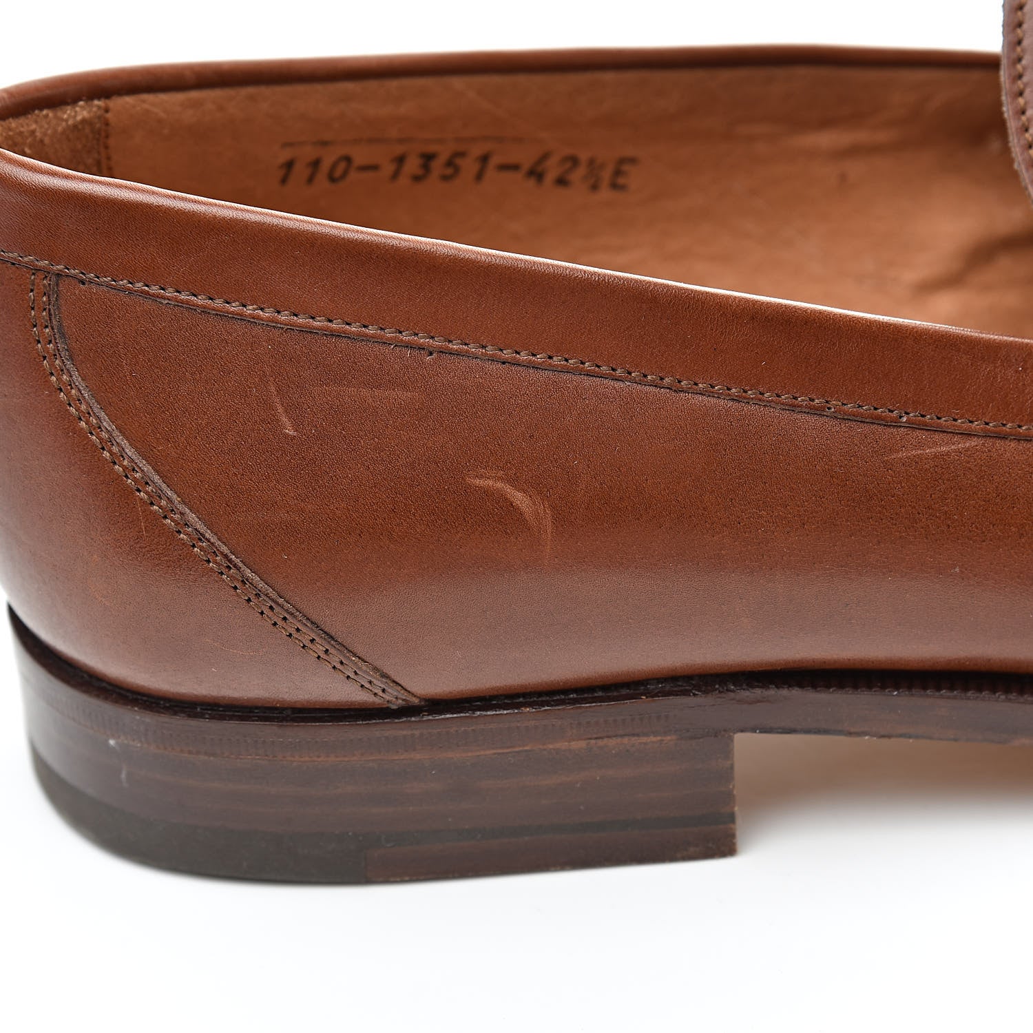 Gucci Calfskin Mens Horsebit Loafers 42.5 Brown 9 of 10