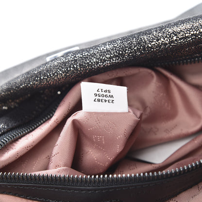 Stella McCartney Chamois Shiny Dotted Falabella Fold Over Tote Ruthenium 7 of 10