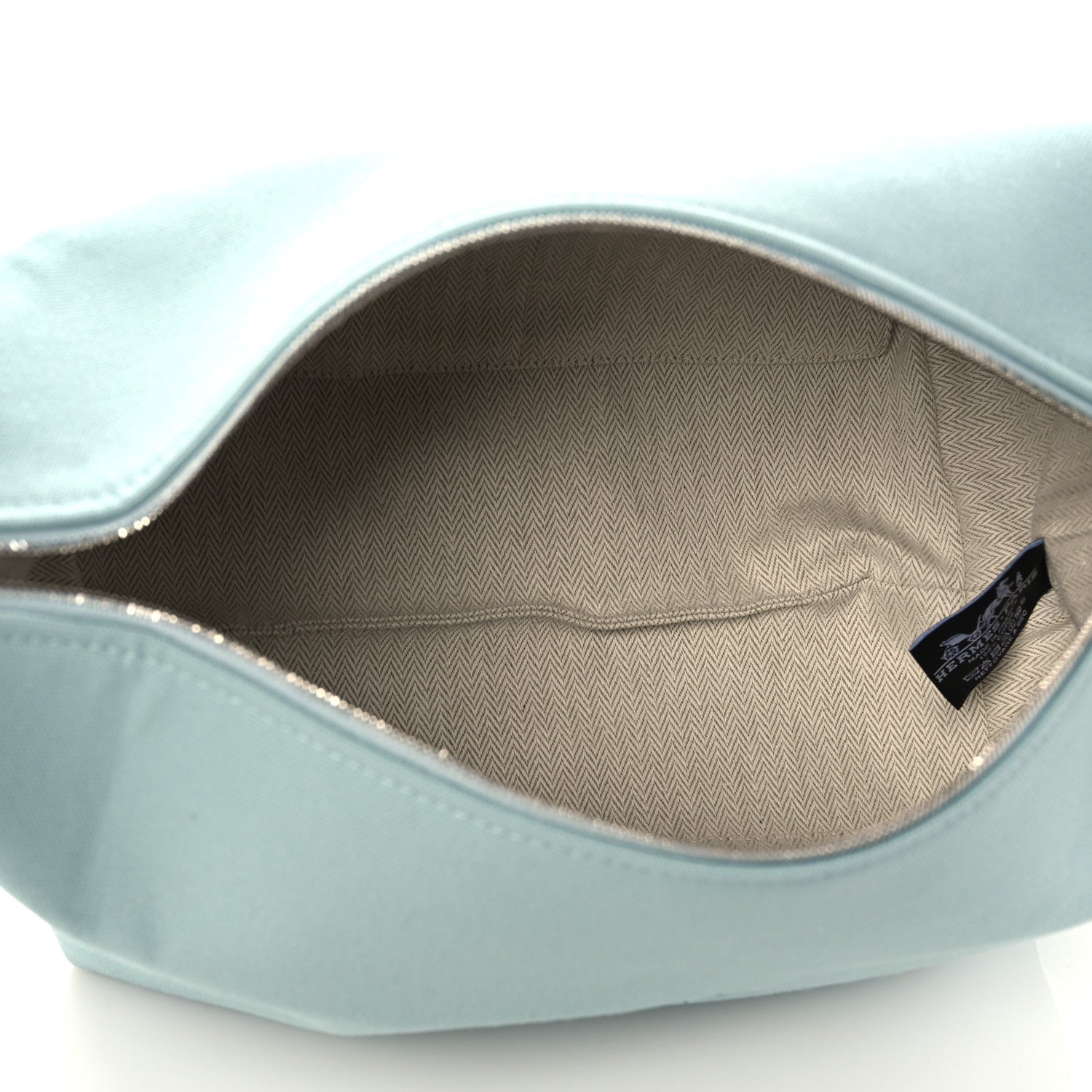 Hermes Canvas Large Bride-A-Brac Pouch Eucalyptus 5 of 12