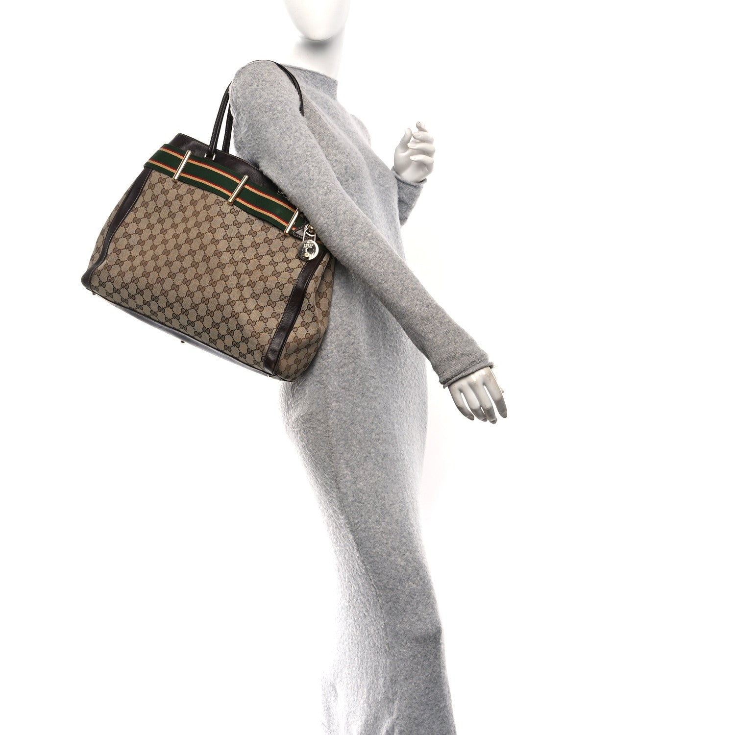 Gucci Monogram Lock Tote 2 of 10