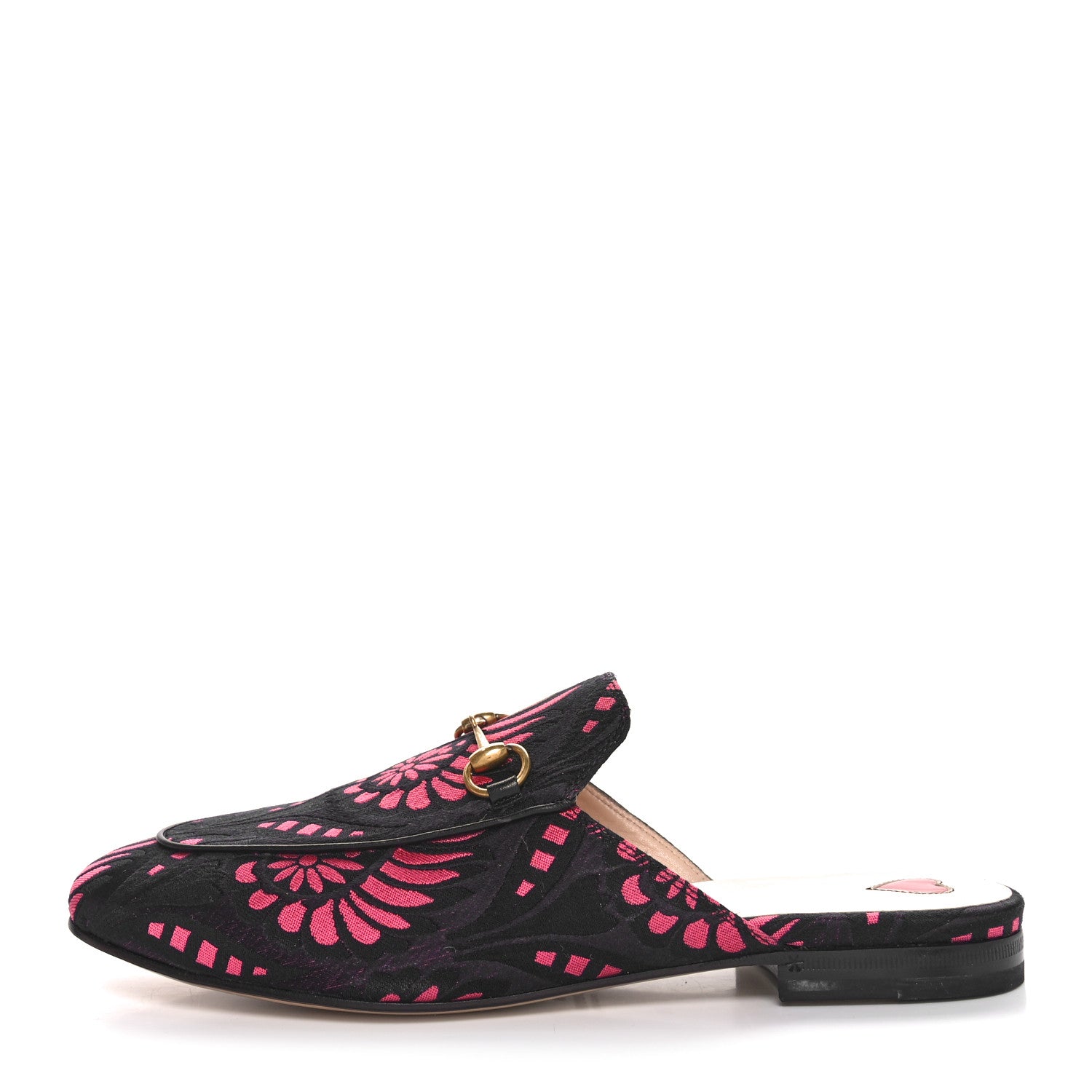 Gucci Jacquard Floral Womens Princetown Slippers 39 Pink 1 of 8