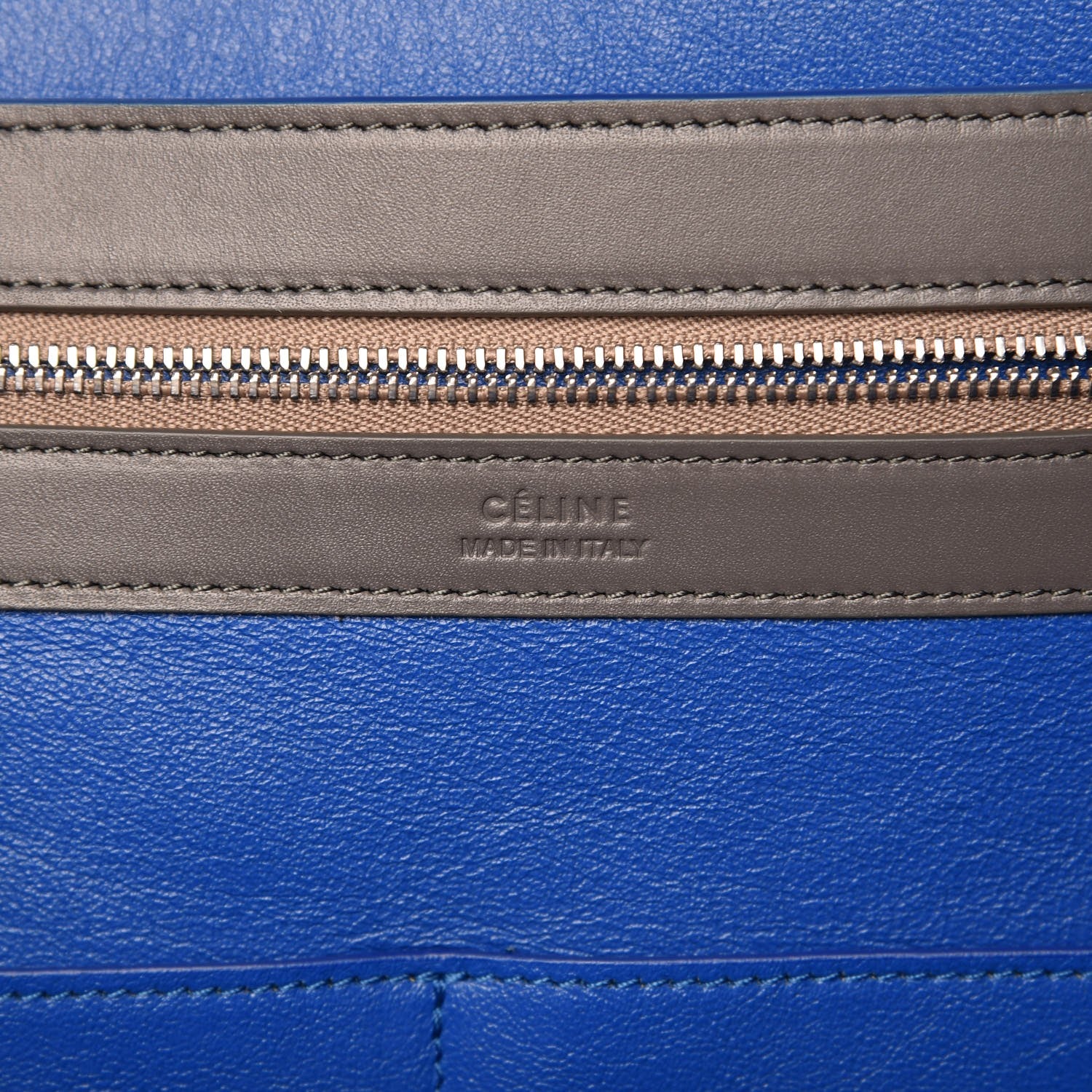 Celine Soft Calfskin Medium Belt Cabas Phantom Light Anthracite 6 of 7