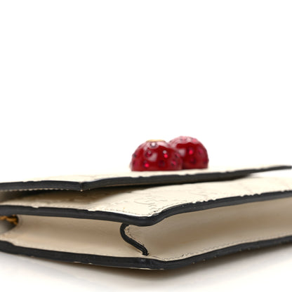 Gucci Guccissima Mini Cherry Chain Bag White 8 of 12