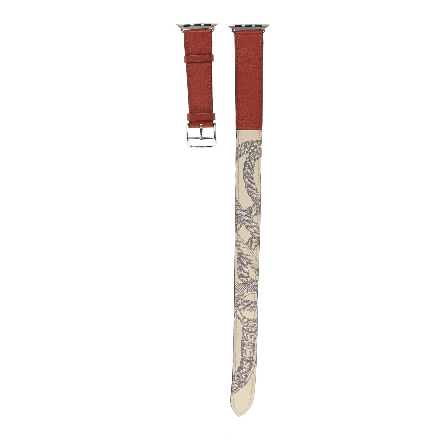 Hermes Swift Cavalleria Print 40mm Apple Double Tour Watch Strap 1 of 6