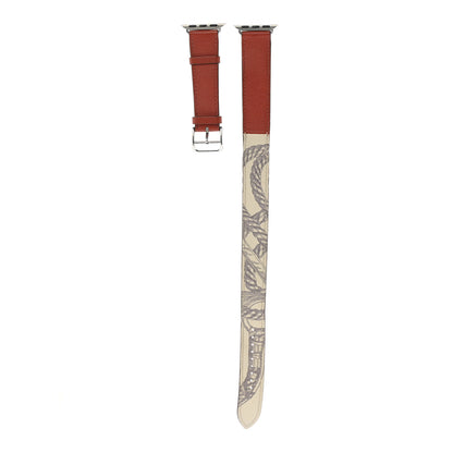 Hermes Swift Cavalleria Print 40mm Apple Double Tour Watch Strap 1 of 6