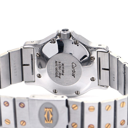 Cartier Stainless Steel 18K Yellow Gold 29mm Santos Octagon Automatic Watch 4 of 4