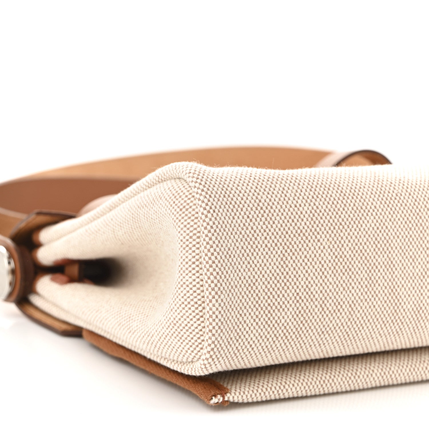Hermes Military Toile Vache Hunter Herbag Zip Retourne 20 Ecru Beige Fauve 9 of 11