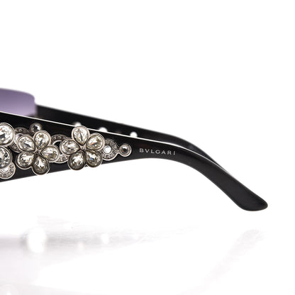 Bulgari Crystal Flower Sunglasses 652-B Black 7 of 10