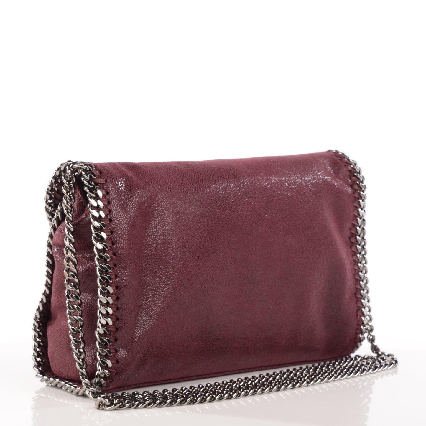 Shaggy Deer Mini Falabella Shoulder Bag Plum