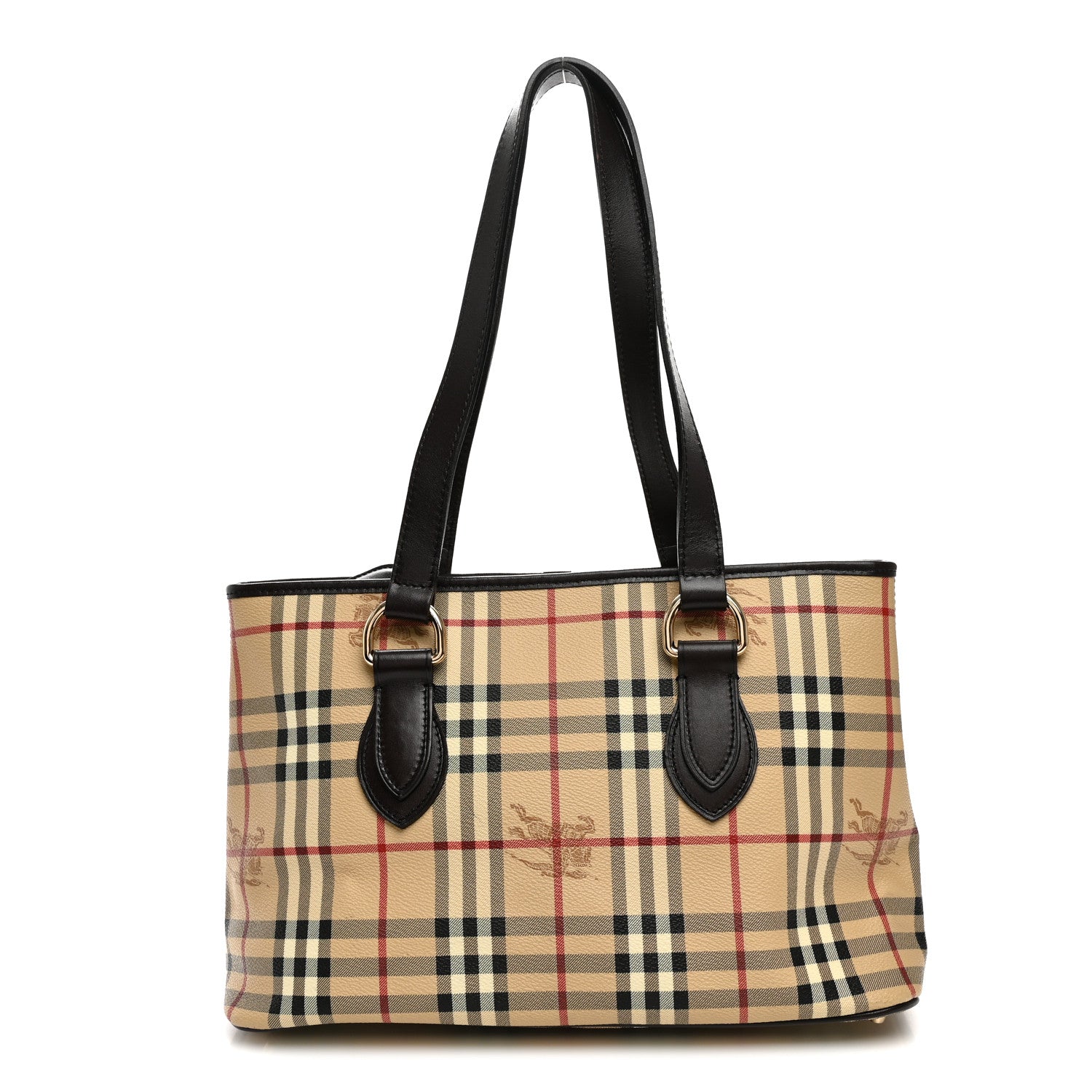 Burberry Haymarket Check Medium Regent Tote Chocolate 1 of 13