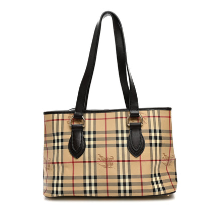 Burberry Haymarket Check Medium Regent Tote Chocolate 1 of 13