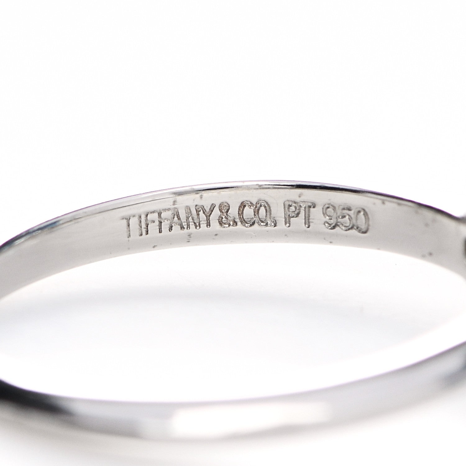 Tiffany Platinum Diamond .36ct Solitaire Engagement Ring 50 5.25 4 of 7